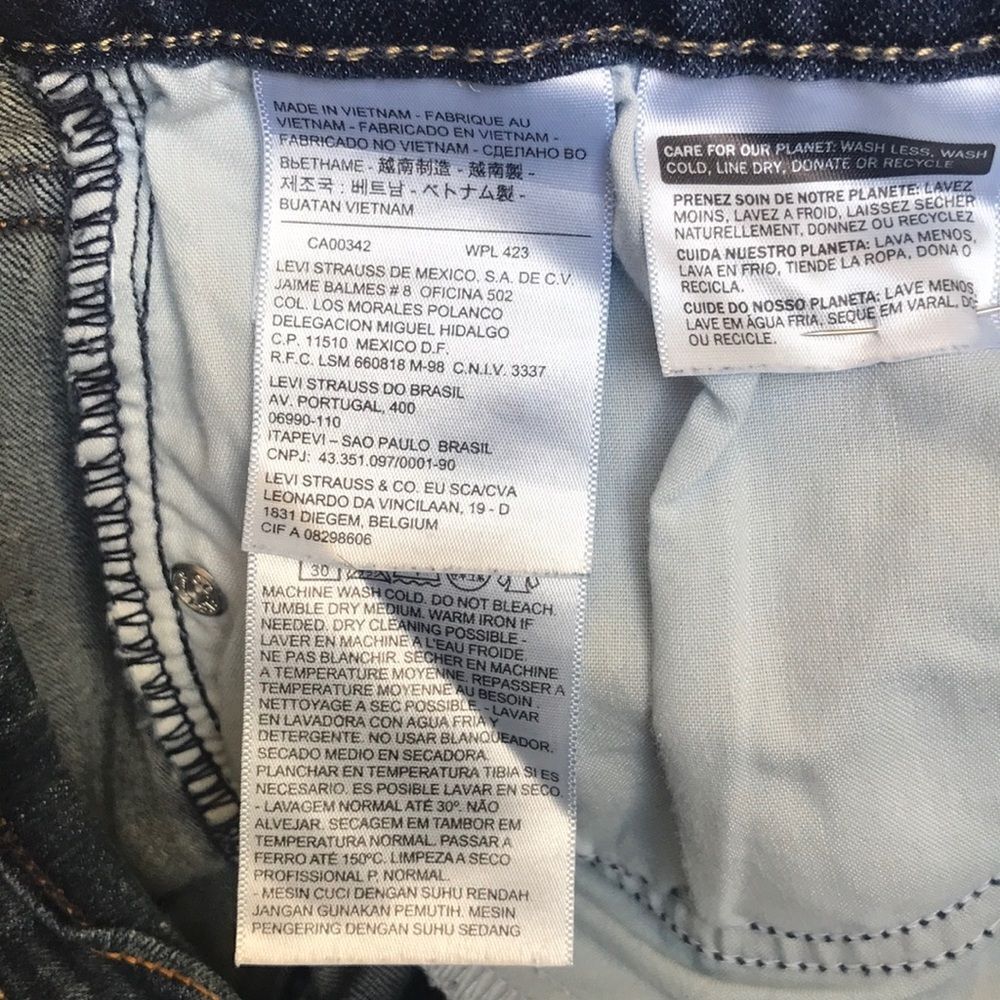 Vintage Levi’s 505 Straight Leg Jeans Size 10/w30L34 - Picture 7 of 9